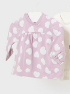 Mayoral bluza fete bumbac BCI 0-18 luni, Violet cu inimioare