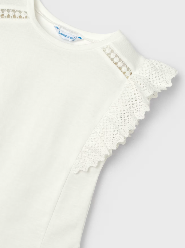 Mayoral bluza fete crosetata  2-9 ani Off-white