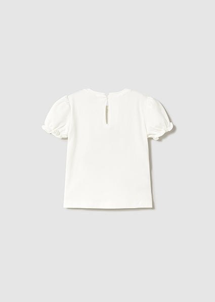 Mayoral bluza fete cu balerine 12-48 luni Off-white Imagine secundară a produsului