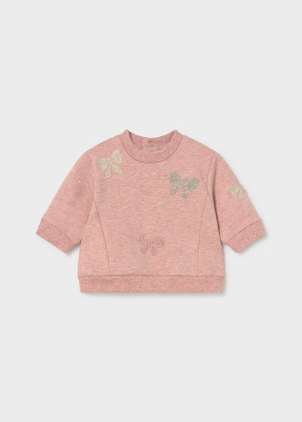Mayoral bluza fete cu broderie 0-18 luni Nude vigore cu fundite