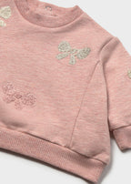 Mayoral bluza fete cu broderie 0-18 luni Nude vigore cu fundite