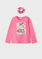 Mayoral bluza fete cu elastic de par 4-9 ani, Peonia