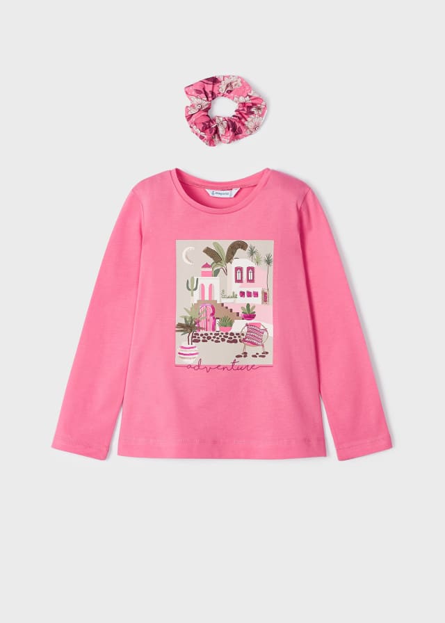 Mayoral bluza fete cu elastic de par 4-9 ani, Peonia