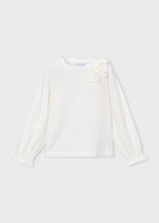 Mayoral bluza fete cu funda 5-10 ani Off-white
