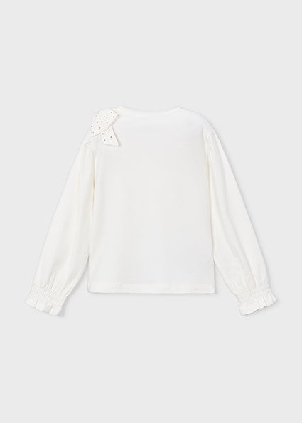 Mayoral bluza fete cu funda 5-10 ani Off-white