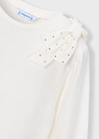 Mayoral bluza fete cu funda 5-10 ani Off-white