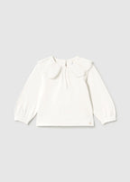 Mayoral bluza fete cu guler 12-48 luni Off-white