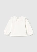 Mayoral bluza fete cu guler 12-48 luni Off-white