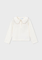 Mayoral bluza fete cu guler 5-10 ani Crudo-Champan