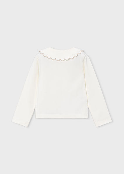 Mayoral bluza fete cu guler 5-10 ani Crudo-Champan