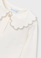 Mayoral bluza fete cu guler 5-10 ani Crudo-Champan