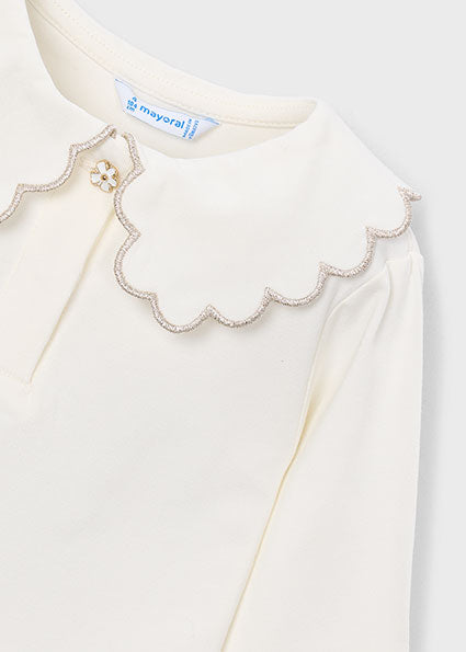 Mayoral bluza fete cu guler 5-10 ani Crudo-Champan