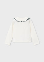 Mayoral bluza fete cu guler 5-10 ani Crudo-Nenufar