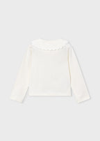 Mayoral bluza fete cu guler 5-10 ani Off-white