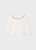 Mayoral bluza fete cu guler 2-10 ani Crudo-zmeura