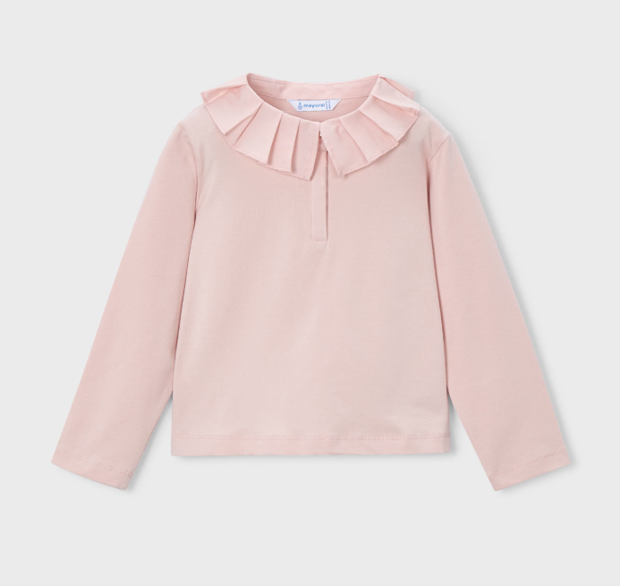 Mayoral bluza fete cu guler decorat 2-10 ani Roz pastel Imagine principală a produsului