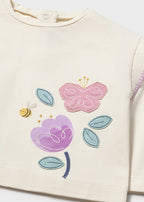 Mayoral bluza fete cu imprimeu 12-48 luni Crem cu flori