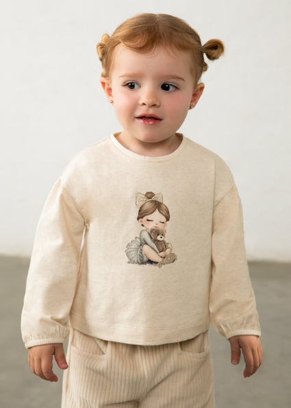 Mayoral bluza fete cu imprimeu 12-48 luni Milk vigoré cu fetita