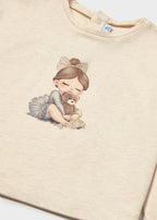 Mayoral bluza fete cu imprimeu 12-48 luni Milk vigoré cu fetita