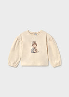 Mayoral bluza fete cu imprimeu 12-48 luni Milk vigoré cu fetita