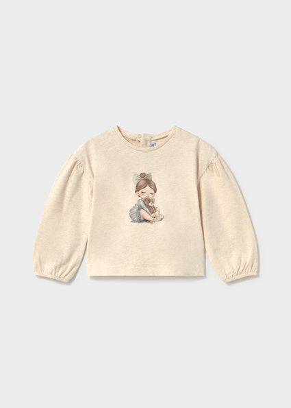 Mayoral bluza fete cu imprimeu 12-48 luni Milk vigoré cu fetita