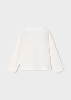 Mayoral bluza fete cu imprimeu 2-10 ani Off-white cu ursulet