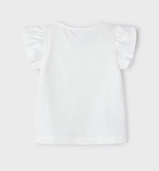 Mayoral bluza fete cu imprimeu 4-9 ani Off White-Nude Imagine secundară a produsului