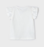 Mayoral bluza fete cu imprimeu 4-9 ani Off White-Nude