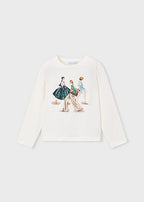 Mayoral bluza fete cu imprimeu 5-10 ani Crudo-Nenufar Moda