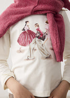 Mayoral bluza fete cu imprimeu 2-10 ani Crudo-Petalo Moda