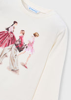 Mayoral bluza fete cu imprimeu 2-10 ani Crudo-Petalo Moda
