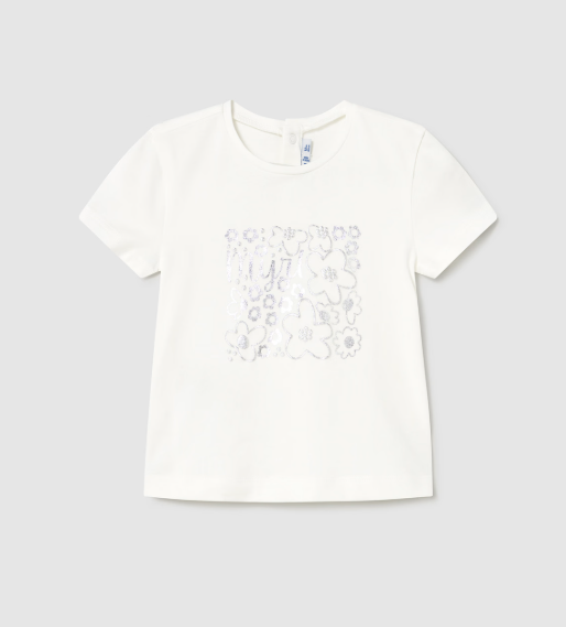 Mayoral bluza fete cu model metalizat 12-48 luni Off-White Imagine principală a produsului