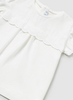 Mayoral bluza fete cu perforatii 12-36 luni Alb