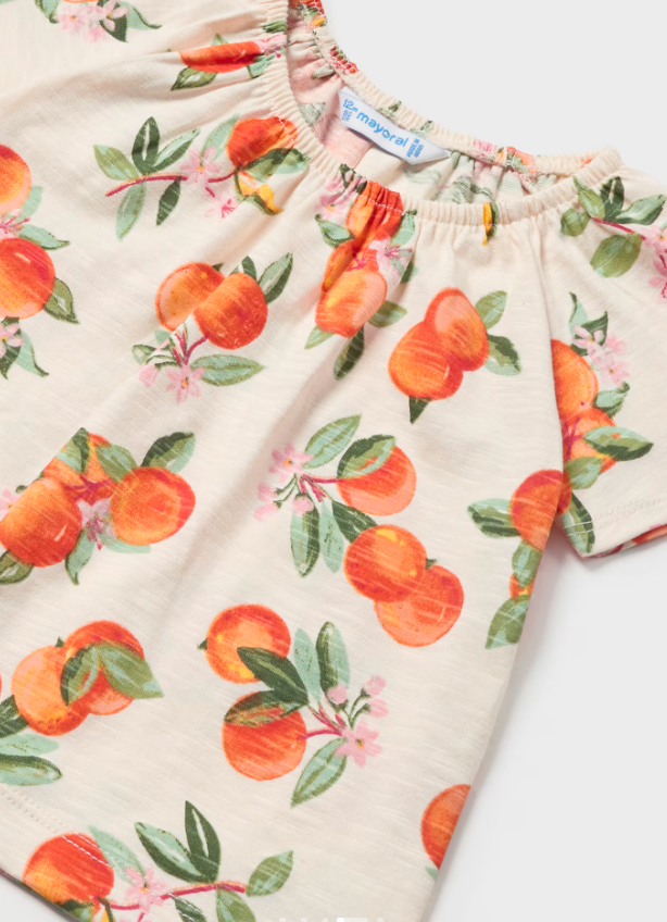 Mayoral bluza fete de vara cu imprimeu 12-36 luni Naut cu caise