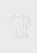 Mayoral bluza fete din popelin  4-9 ani, Off-white