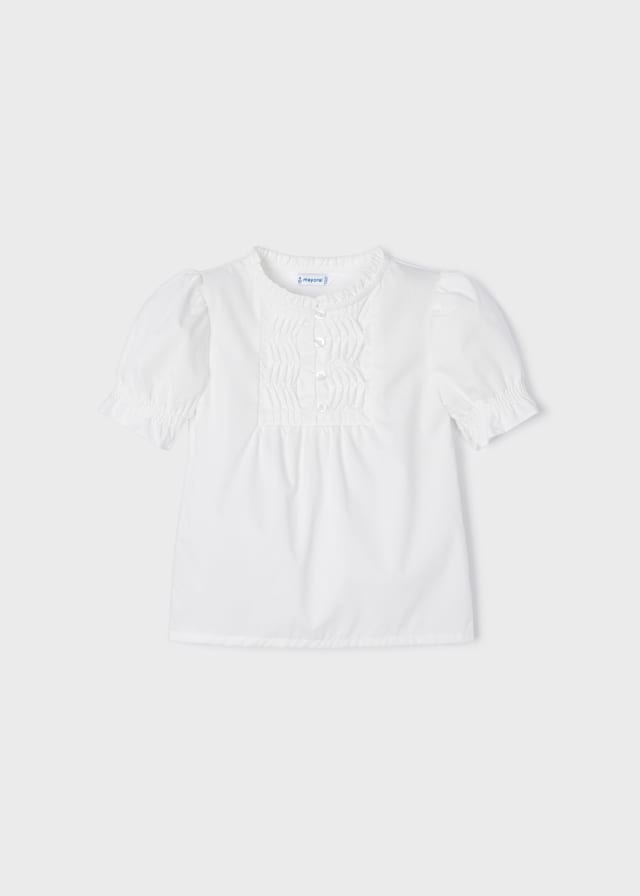 Mayoral bluza fete din popelin  4-9 ani, Off-white