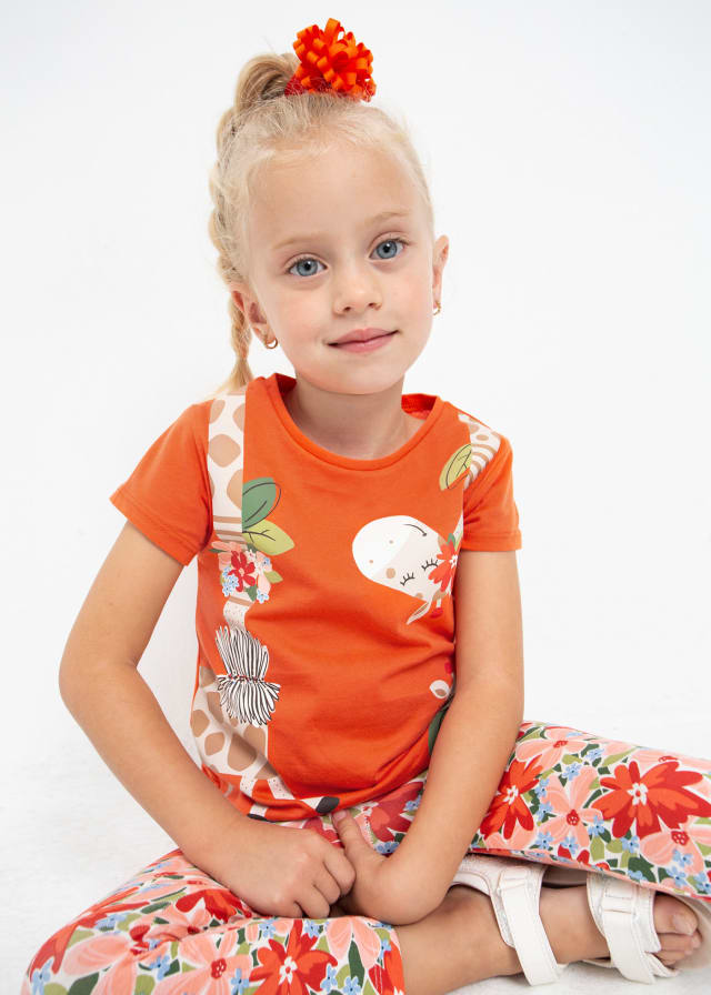 Mayoral bluza fete maneca scurta si imprimeu 4-9 ani