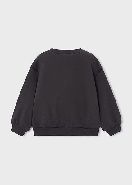 Mayoral bluza fete tip hanorac 5-10 ani Carbon cu catelusi
