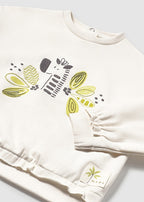 Mayoral bluza fetite cu aplicatii floarale 12-48 luni Bone-Pistachio