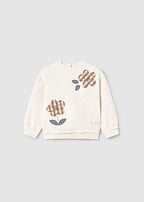 Mayoral bluza fetite cu aplicatii floarale 12-48 luni Toffee