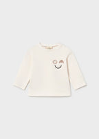 Mayoral bluza unisex cu dungi 0-18 luni Alb talc