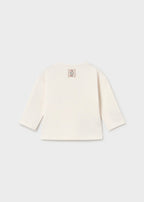 Mayoral bluza unisex cu dungi 0-18 luni Alb talc