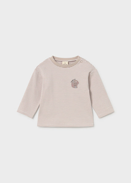 Mayoral bluza unisex cu dungi 0-18 luni Gri piatra
