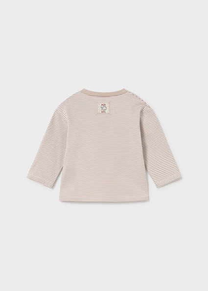 Mayoral bluza unisex cu dungi 0-18 luni Gri piatra