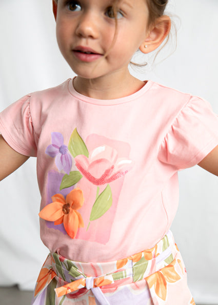 Mayoral bluzita fete de vara cu imprimeu 5-10 ani Blossom cu flori