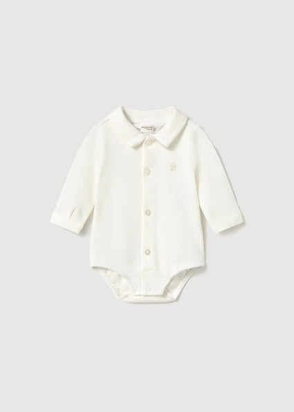 Mayoral body baieti cu guler 0-18 luni Off-white Imagine principală a produsului