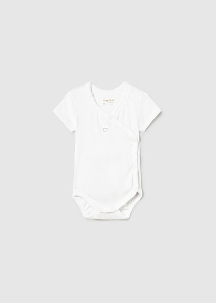 Mayoral body baieti cu menaca scurta 0-18 luni Off-white Ursulet