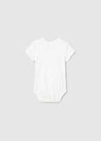 Mayoral body baieti cu menaca scurta 0-18 luni Off-white Ursulet