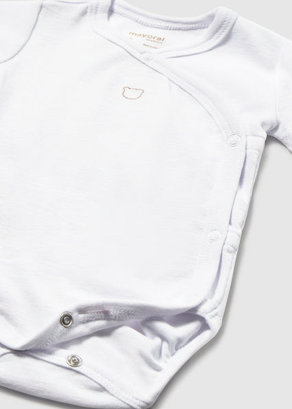 Mayoral body baieti cu menaca scurta 0-18 luni Alb Ursulet Imagine secundară a produsului