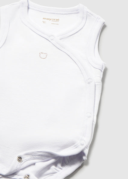 Mayoral body baieti fara maneci 0-18 luni Alb Ursulet Imagine secundară a produsului